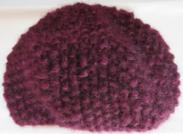 Pattern - Hat - Moss Stitch Hat in Brushed Kid Mohair - 035